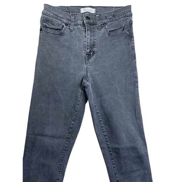 Madewell Womens High-Rise Skinny Jeans Dark Wash Denim Size 26 - Picture 3 of 10